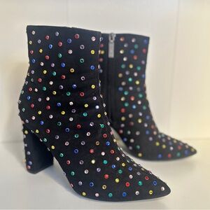 YSL STUDDED HEEL COLORFUL BOOT